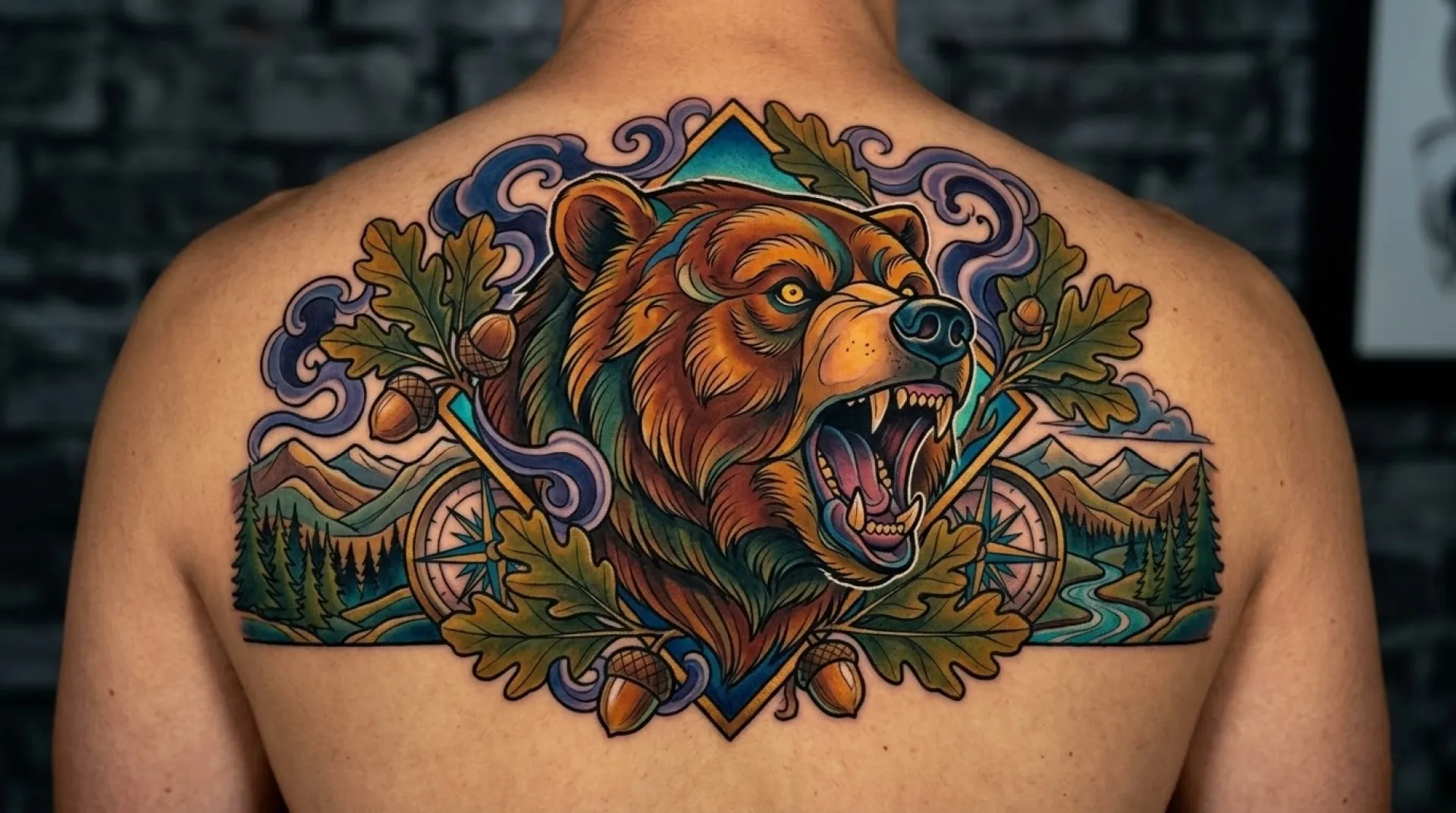 Semnificația tatuajelor cu urși – forță, protecție și echilibru